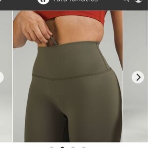 Lululemon Wunder Train Contour** crop size 12